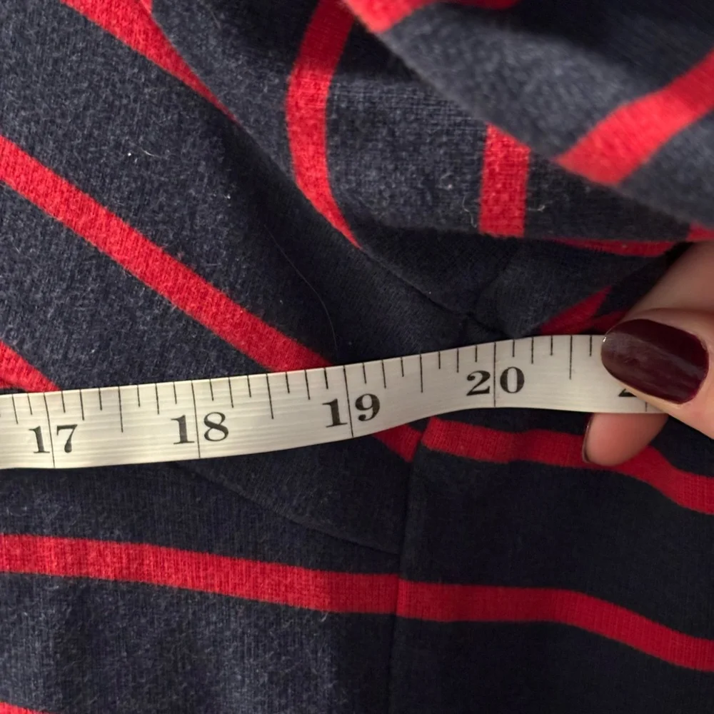 Boden Navy and Red Striped Long Sleeve Dress - Picture 4 of 6